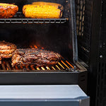 Masterbuilt® Gravedad Series™ 800 Barbacoa de carbón Digital + Plancha + Fumador en Negro