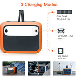Estación de Energia PowerOak Bluetti AC50S 500Wh con Inversor de 300W y Salidas AC/DC/USB, Generador Electrico Solar Power Station con Batería de Litio para Camping y Autocaravana