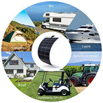 Placa Solar de 100W 12V flexibles monocristalino fotovoltaico PV Solar Célula Solar Ideal Para Cargar de 12 Volt de Baterías