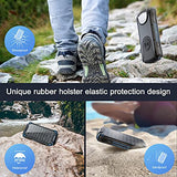 PowerBank Solar 30000mAh Qi Wireless External Battery Cargador portátil USB C Power Bank con Linterna LED, 3 entradas y 2 Salidas Cargador Solar Compatible con Smartphone, Tableta etc.