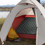 Naturehike Almohadilla para Dormir, Grosor de 6,5 cm, Almohadilla para Dormir Individual, cojín Inflable para Exteriores, Compacto y Resistente a la Humedad, Adecuado para Caminatas (Gris)