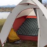 Naturehike Almohadilla para Dormir, Grosor de 6,5 cm, Almohadilla para Dormir Individual, cojín Inflable para Exteriores, Compacto y Resistente a la Humedad, Adecuado para Caminatas (Gris)