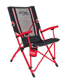 Coleman Bungee Chair Silla Plegable, Gris-Rojo, Large