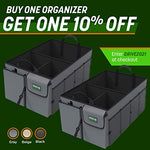 Drive Auto Products Organizador de Coche - Almacenaje con Correas de Sujeción Ideal para la Organización de Automóviles y Mantener el Maletero Ordenado, Bolsa de Viaje Segura Antideslizante Plegable