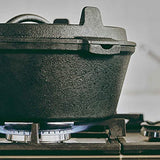 BURNHARD Olla de Hierro Fundido 3,8 L Dutch Oven, Horno holandés