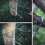 Overmont Sierra de Cadena de Cable Mano Manual (130cm-48dientes) Kit de Supervivencia para Camping Senderismo al Aire Libre con Bolsillo