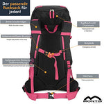 MONTIS WILDNATURE 38L, Mochila para deportes / senderismo, protección contra la lluvia, suficiente espacio para excursiones de senderismo más largas, adecuada como mochila para ciclismo (38L - Baya)