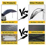 Hasika Awning Camper Trailer Roof Top Family Tent for Beach Camping SUV, MPV, Hatchback and Sedan Anti-UV Tents for Camping 6 Person by