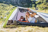 Coleman Cobra compacta Ultraligera para 2 Personas, 100% Impermeable, Cosida en el Suelo, Tienda de campaña con Postes de Aluminio, Lanzamiento rápido, Unisex Adulto, Gris, Talla única