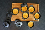 BBQ-Toro Mini Dutch Oven Set de Hierro Fundido | 6 Piezas | Ø 11 cm | Curada