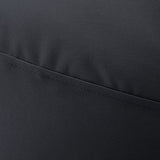 Lumaland Sofá Puff Redondo Grande 320l con Respaldo & Relleno Incluido - Sillón Relax Impermeable para Exterior - Mueble Ideal para Salón, Jardin y Terraza - 90 x 50 cm/Gris Acero
