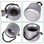 Boundless Voyage Hervidor de Titanio con Filtro Agua para Acampar Tetera de Titanio Juego de cafetera Cafetera Hervidor de Agua para Senderismo Uso Diario Ti15101B
