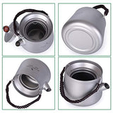 Boundless Voyage Hervidor de Titanio con Filtro Agua para Acampar Tetera de Titanio Juego de cafetera Cafetera Hervidor de Agua para Senderismo Uso Diario Ti15101B