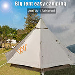 Ballsea Tienda de campaña para 4 Personas, Tienda Hexagonal, Hecha de Tela Oxford, Suelo de PVC, Transpirable e Impermeable 3,5 x 2,5 x 2,1m