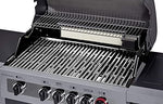 Enders Boston Black 4 IK Turbo barbacoa gas - Barbacoa de gas con infrarojos, Heat Range, cocina integrada y almacenaje para bombona gas - Barbacoa gas exterior con 4 Quemadores #8863633