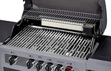 Enders Boston Black 4 IK Turbo barbacoa gas - Barbacoa de gas con infrarojos, Heat Range, cocina integrada y almacenaje para bombona gas - Barbacoa gas exterior con 4 Quemadores #8863633