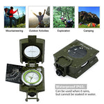 Brújula Militar Impermeable Profesional, Proster Brújula Metal para Apuntar Clinómetro de con Bolsa de Transporte para Camping, Caza, Senderismo, Geología y Otras Actividades al Aire Libre