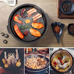OVERMONT Dutch Oven Olla Holandesa de Hierro Fundido con Elevador