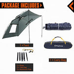 Kingcamp Twining Sun Shelter Auto Canopy Camper Trailer Tout Techos Techo para la Playa, SUV, MPV, Hatchback, Minivan, Sedán, Camping, Aire Libre, Anti-UV Tiendas, Portátil