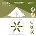 Skandika Tipi - Tienda de campaña Tipo India - 6 Personas