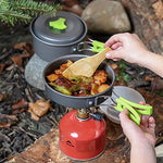 Awroutdoor Juego cocina para camping 3 comensales