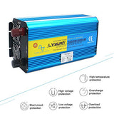 Inversor de Corriente Onda Sinusoidal Pura 3000W/6000W Convertidor 12V a 220V 230V con Control Remoto Salidas de AC Dobles & Pantalla 2 LED