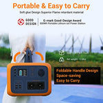 Estación de Energia PowerOak Bluetti AC50S 500Wh con Inversor de 300W y Salidas AC/DC/USB, Generador Electrico Solar Power Station con Batería de Litio para Camping y Autocaravana