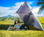 Hasika Awning Camper Trailer Roof Top Family Tent for Beach Camping SUV, MPV, Hatchback and Sedan Anti-UV Tents for Camping 6 Person by