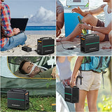 Generador de Energía Solar SWAREY, Generador Solar Portátil 166Wh Salidas AC/DC/USB/Tipo-C Estación de Energía con Batería de Litio
