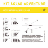 Solar Brother - Adventure Kit - Fuego Solar y pirograbador - Código Morse - Iniciador de Fuego FIRECARD + Espejo SREFLECT + Bolsa Protectora Amarilla