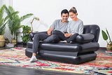Bestway 75054 Sofá multiusos, 188 x 152 x 64 cm, PVC, negro, 74 x 60 x 25 pulgadas