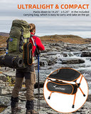 Sportneer Silla de Camping, portátil, Ligera, Plegable, hasta 150 kg, para mochileros, Senderismo, picnics, Peces, 2 Pack