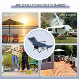 WOLTU Set de 2 Silla Camping Sillas Plegables, Silla de Acampada Portátil, Ligera para Picnic, Playa, Jardín, Pesca, con Portavasos, Azul