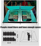 JLDNC Camping al Aire Libre Tienda de campaña, 7-10 Persona Familiares Grandes Tiendas de campaña Impermeable a Prueba de Viento surgen la Tienda de excursión Que acampa,Green