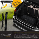 Kesser® Mesa de Camping Plegable, Mesa de Camping con Marco de Aluminio, Tablero Enrollable, Mesa Plegable con Ajuste de Altura Incl. Bolsa de Transporte con Correa, 120 x 70cm - bis 30 kg