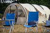 Grand Canyon EL Tovar Lounger - Silla de Camping, Silla Plegable con reposabrazos, Respaldo Alto y reposapiés - hasta 100 kg - Aluminio - Dark Blue (Azul)