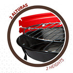 Aktive - Barbacoa redonda de pie con diámetro de 33 cm (52733)