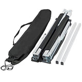 TecTake Cama de Camping XL Plegable Capacidad de 150 kg + Bolsa para Transporte Varias cantidades - (Negro | No. 401212)