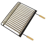IMEX EL ZORRO 71505 - Barbacoa con ruedas elevador y parrilla inox, 135 x 75 x 42 cm, color negro