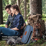 RISEPRO Sillas de Camping Plegables portátiles Ligeras de Mezclilla Bolsillo de Doble Cara para Caminatas al Aire Libre, mochileros, Viajes y Pesca al Aire Libre