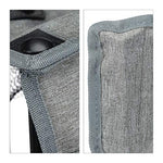 Relaxdays Silla Camping Doble, Plegable, Asiento Playa y Pesca, Compacta y Portátil, Posavasos, 80 x 139 x 46 cm, Gris