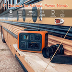 Estación de Energia PowerOak Bluetti AC50S 500Wh con Inversor de 300W y Salidas AC/DC/USB, Generador Electrico Solar Power Station con Batería de Litio para Camping y Autocaravana