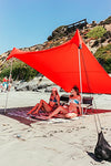 Neso Tienda Tents Grande Beach, 2,1 m (7 pies) de Altura, 2,7 m (9 pies) x 2,7 m (9 pies), Esquinas reforzadas y un Bolsillo más frío(Lehua Red)