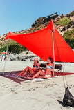 Neso Tienda Tents Grande Beach, 2,1 m (7 pies) de Altura, 2,7 m (9 pies) x 2,7 m (9 pies), Esquinas reforzadas y un Bolsillo más frío(Lehua Red)
