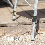 Uquip Variety L - Mesa para Acampada, Aluminio, 120 x 70cm, Altura Regulable