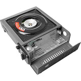 Brunner Devil SD - Hornillo con termopar (Encendido piezoeléctrico Integrado y quemadores de Aluminio, 30 mbar, 2,5 kW), Color Negro, 34 x 28 x 12 cm