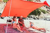 Neso Tienda Tents Grande Beach, 2,1 m (7 pies) de Altura, 2,7 m (9 pies) x 2,7 m (9 pies), Esquinas reforzadas y un Bolsillo más frío(Lehua Red)