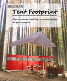 HIKEMAN Lona Multiusos Impermeable para Acampar al Aire Libre,Tienda de campaña y toldo,Hexágono Alfombra de campaña,años para Camping,Senderismo,Picnic (M)