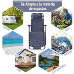 Outsunny Tumbona Inclinable Acero Plegable con Almohada Playa Camping Piscina Hamaca 178x60x29cm Gris