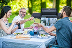 CAMPINGAZ 3 Series Classic Grill Barbacoa de Gas de 3 quemadores, 9,6 kW de Potencia, Sistema InstaClean EasyClean, Parrilla y Placa de Acero, 2 mesas Laterales, L